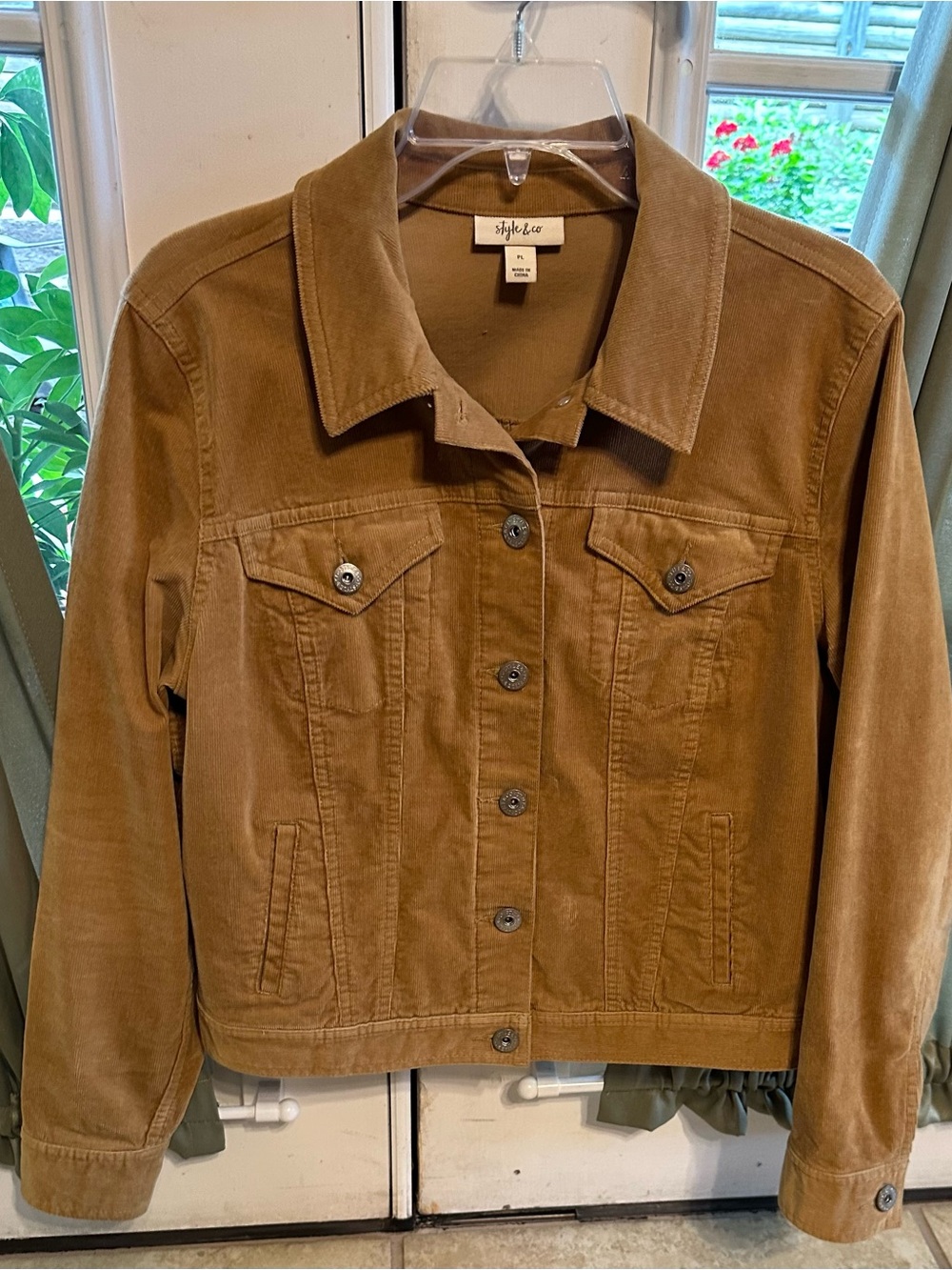 Women's Tan Corduroy Jacket
